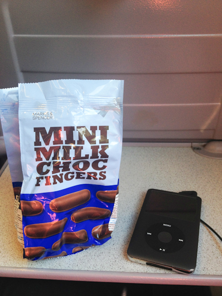 Killing the time with my favourite snack and music