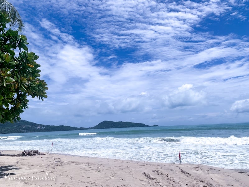 Patong Beach during the low season. 